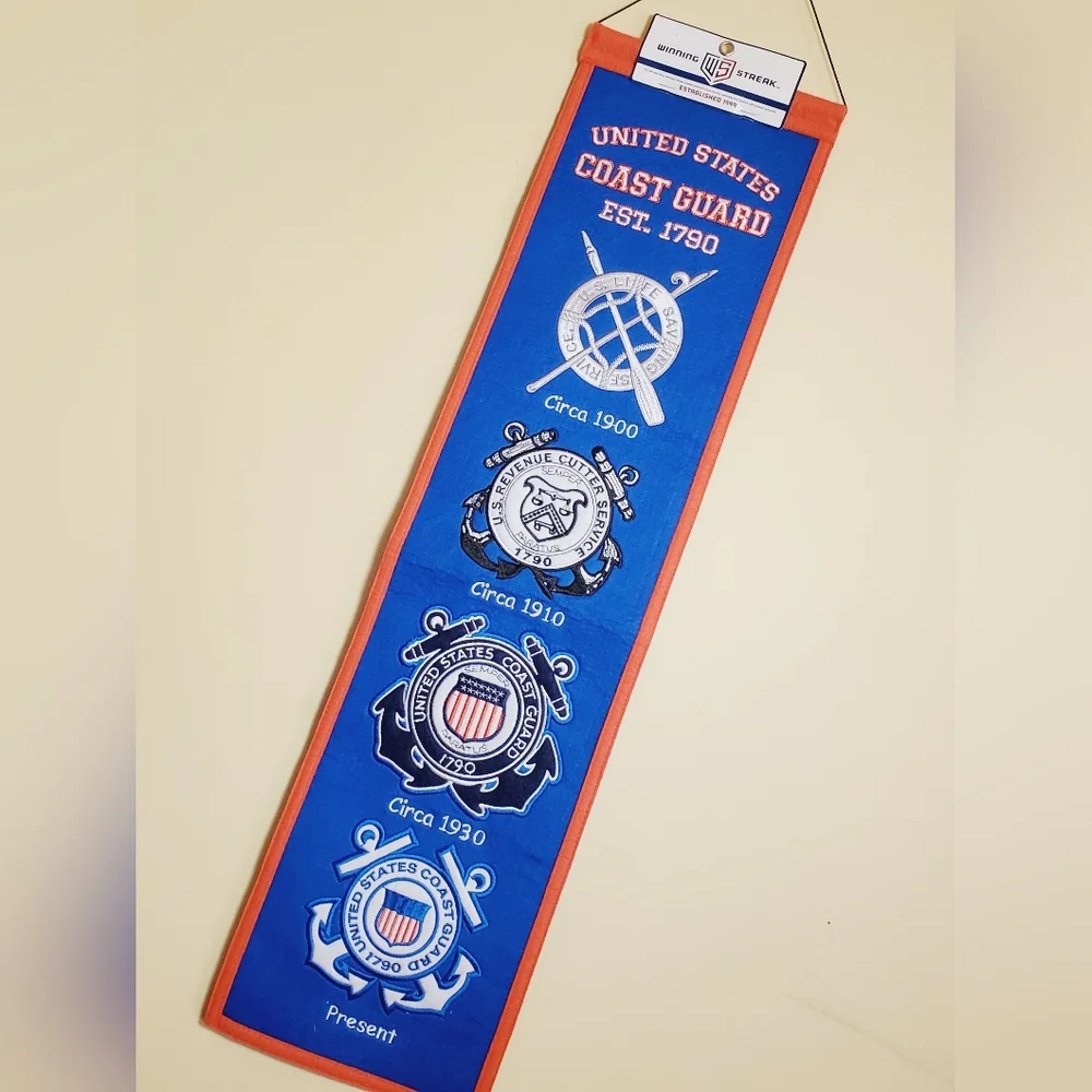 US Coast Guard Wool Blend Heritage Banner 32